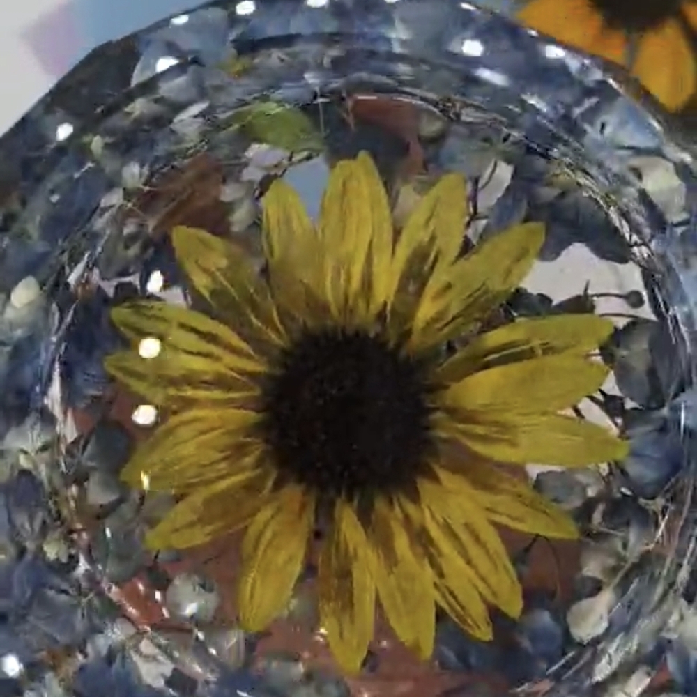 Sunflower RESIN Art Piece